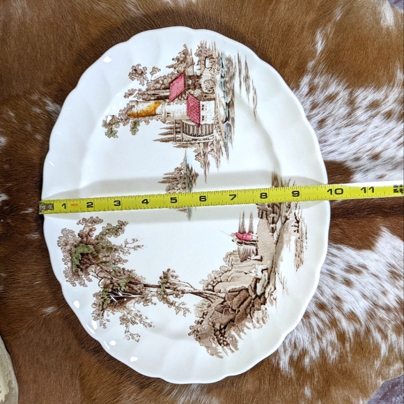 Vtg Johnson Brothers The Old Mill Dinner Platter